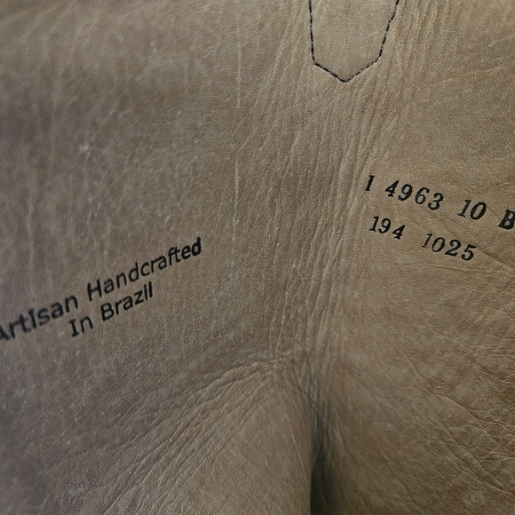 Lucchese Handmade Tooled Leather Riding Zip Up Boot Size 10B - Picture 6 of 7